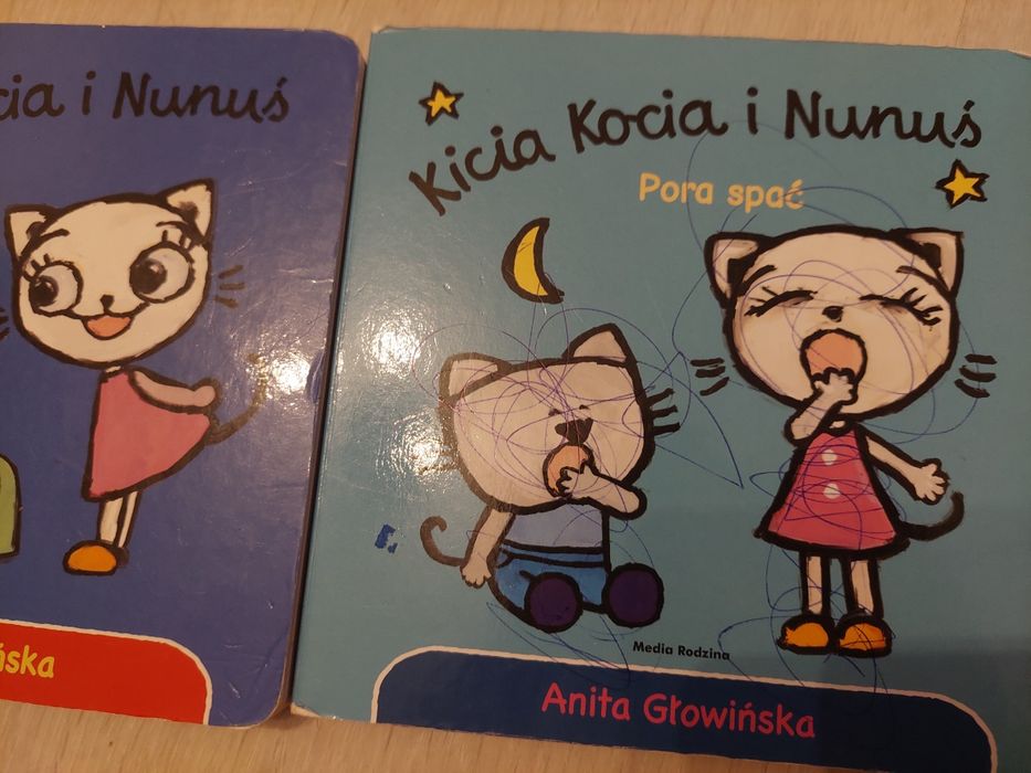 Paka ubrań dla dziewczynki Zara, Reflex i inne książki Kicia kocia