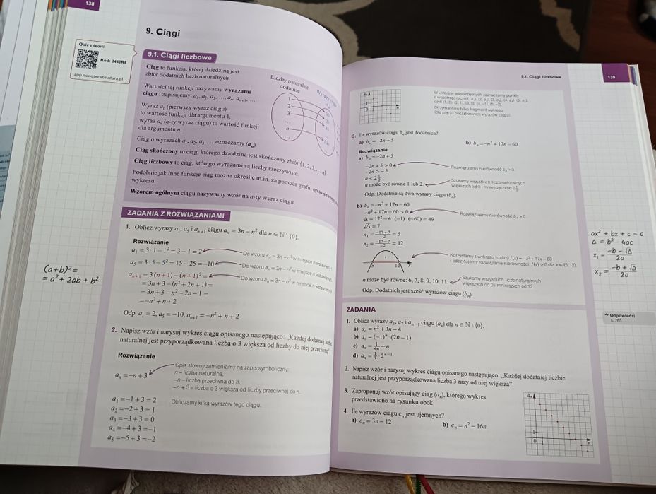 Książka szkolna matematyka