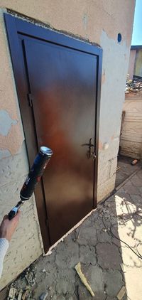 Якісні нестандартні металеві вхідні двері/Входные двери с ДСП накладка
