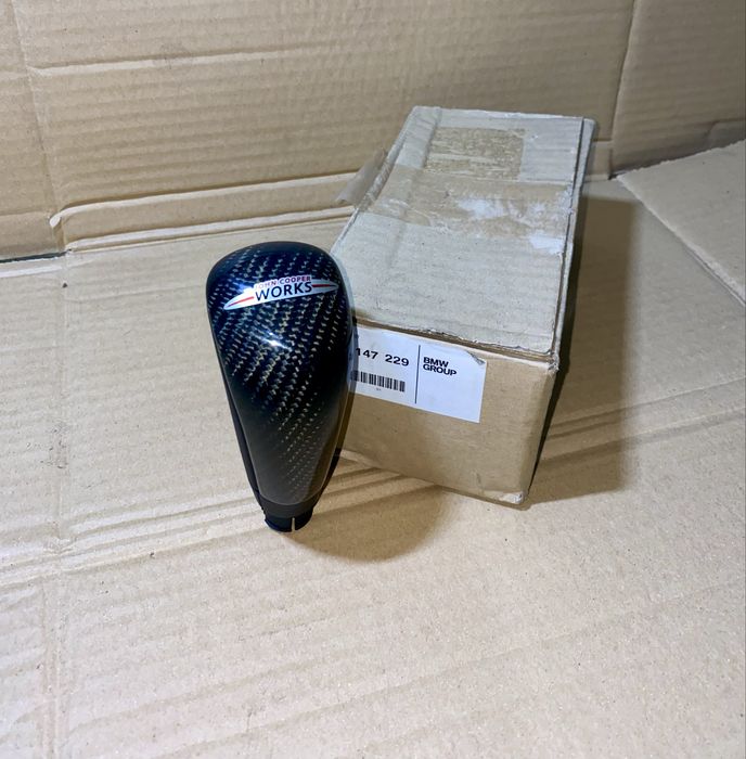 Alavanca de Velocidades Carbono e Pele Mini Cooper JCW OEM