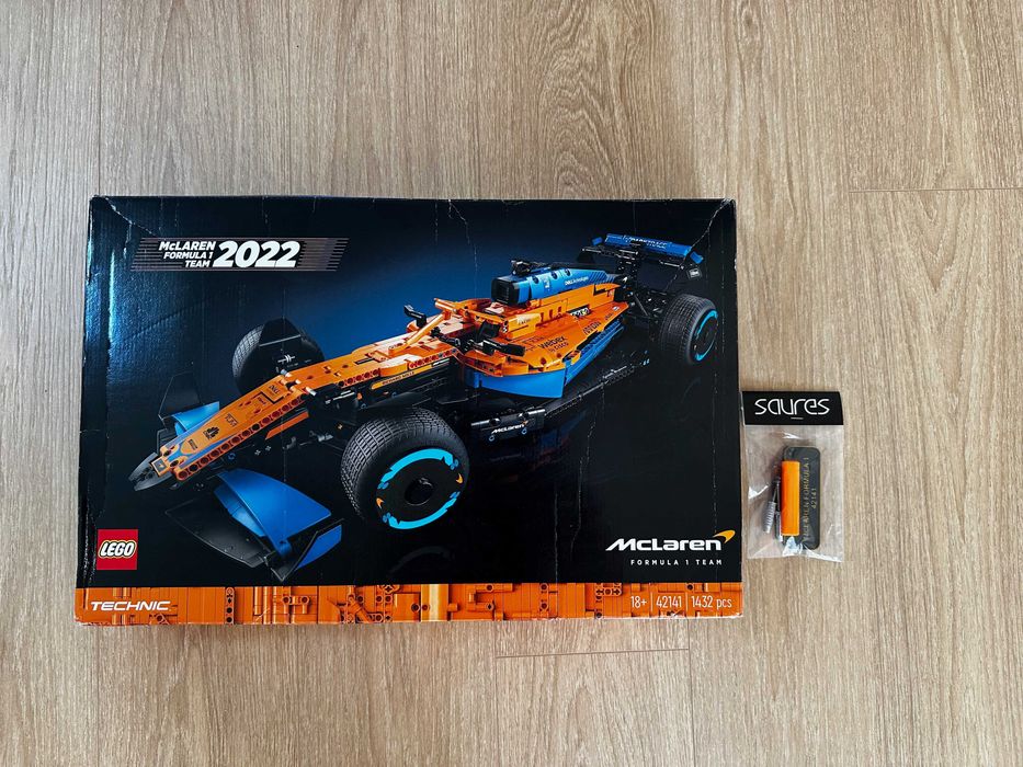 Lego 42141 McLaren Formuła 1 Nowy Zestaw + Uchwyt Ścienny