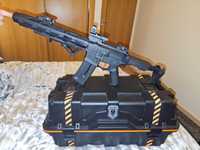 Airsoft AEG Amoeba equipada