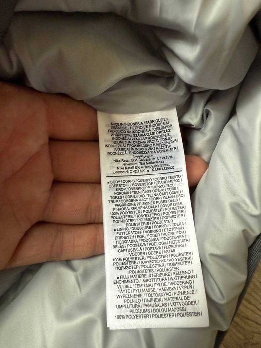 ОРИГІНАЛ! Пуховик Nike Sf Wr Pl-Fld Hd Jkt Grey S M L XL | DR9605-077