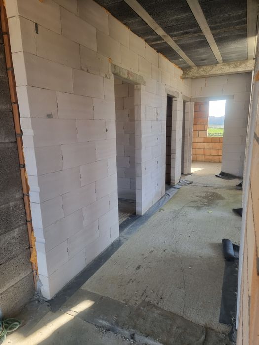 Dom w trakcie budowy. Głuszyna