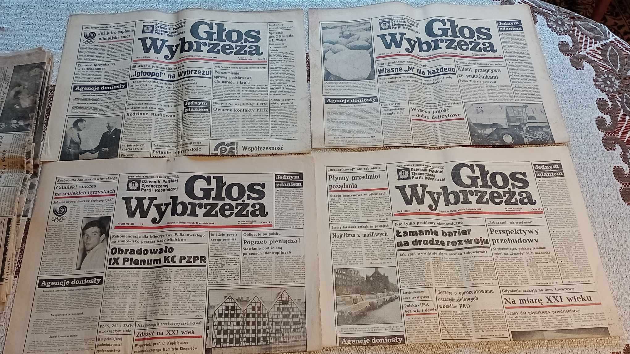 stare gazety Głos Wybrzeża,Plon,Nowa Wieś,Płomyk,Kobieta i życie,Zorza