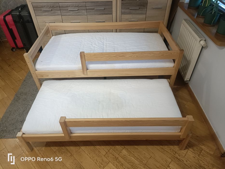 Łóżko podwójne wysuwane