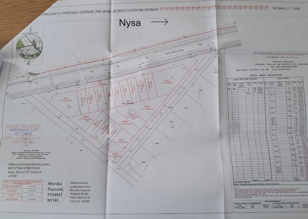 Działki budowlane na sprzedaż Jedrzychów Nysa