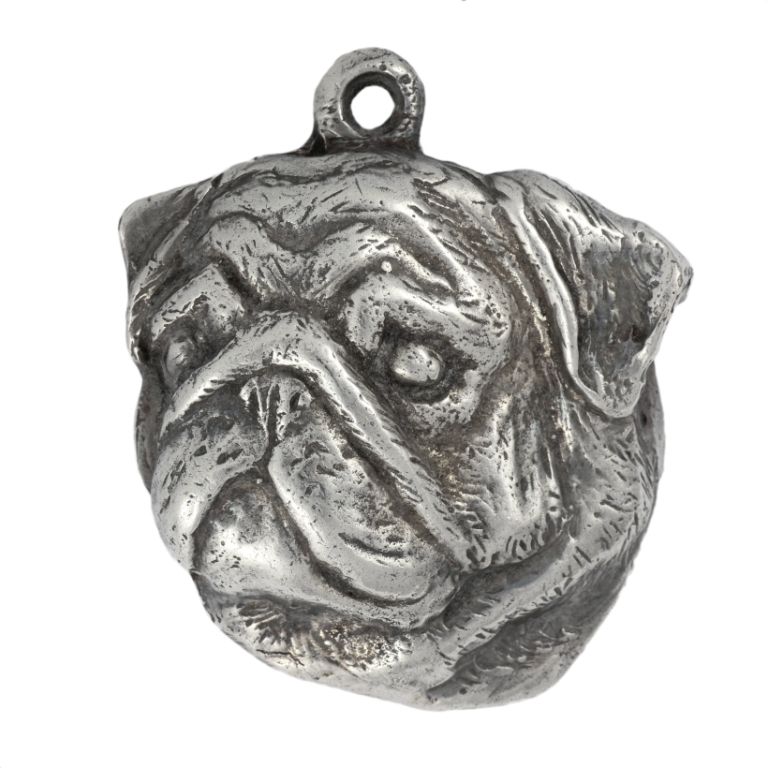 Mops brelok posrebrzany Art-Dog