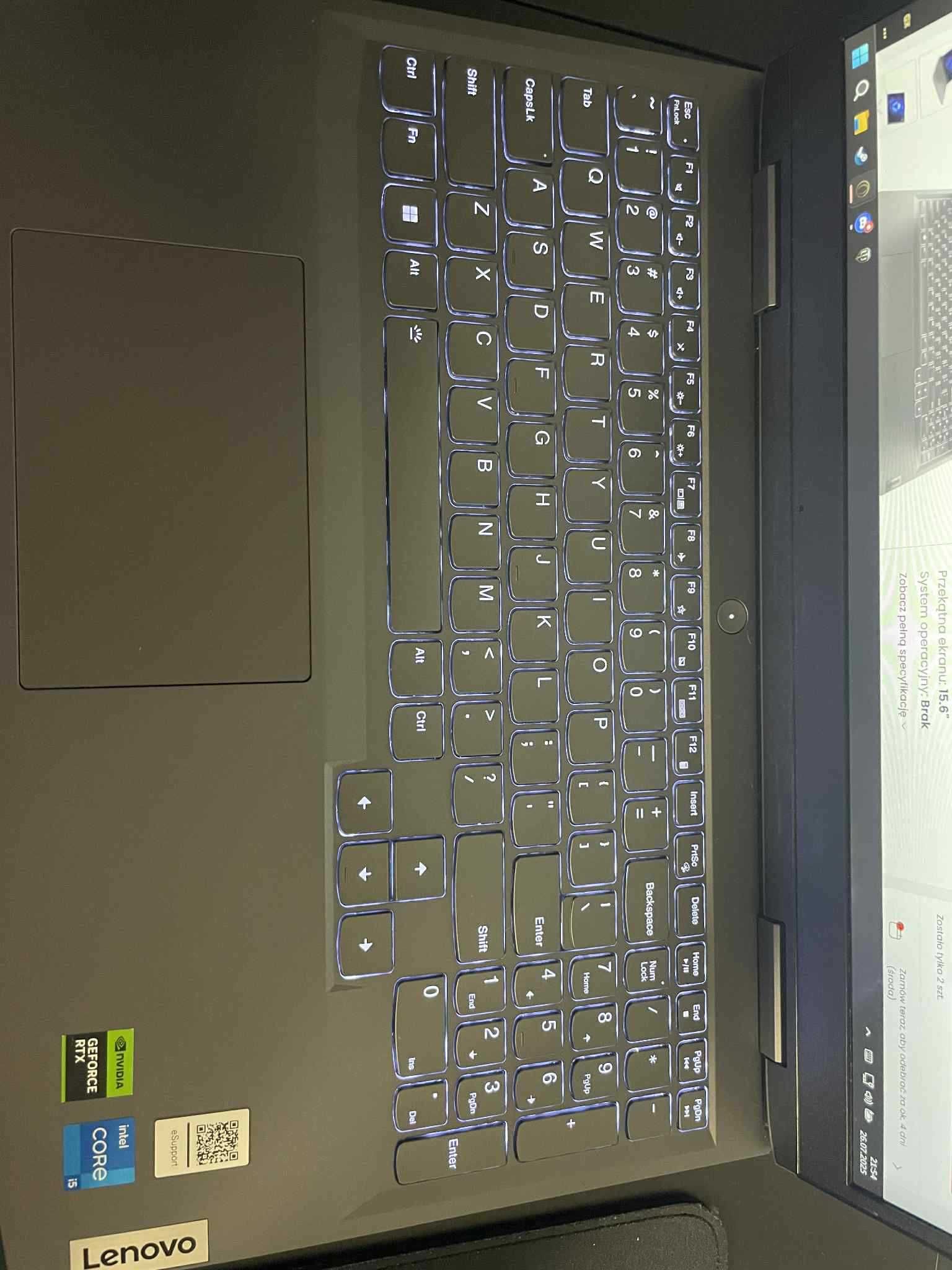 Laptop Gamingowy Lenovo LOQ i5-13420H RTX 4050 Do gier Funkcja AI
