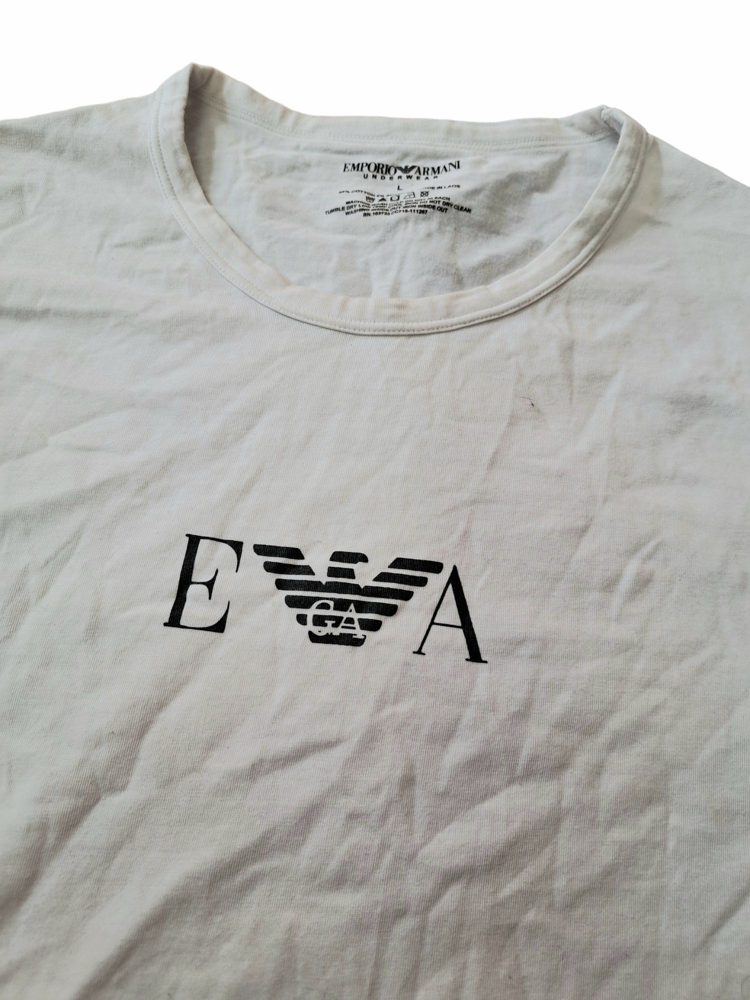 Biała Koszulka Emporio Armani EA7