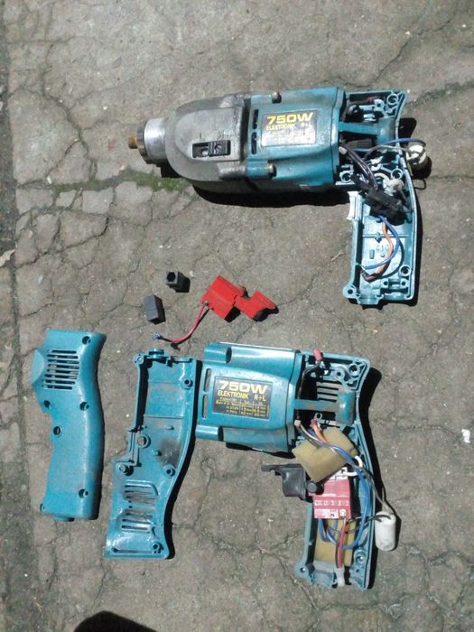 makita wiertarka 750 watt elektronik , uszkodzona z niemiec