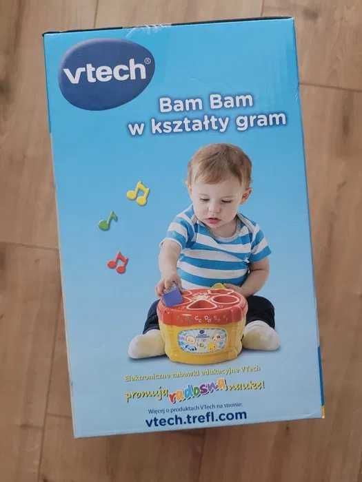 NOWA zabawka Vtech Bam bam w kształty gram Trefl bębenek dzieci sorter