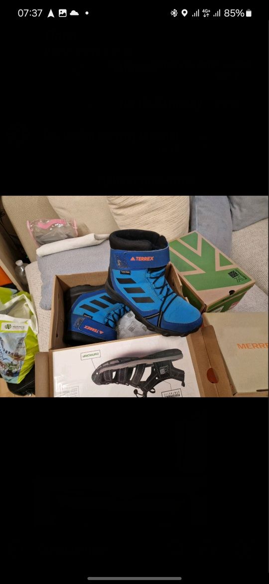 Adidas terrex, зимние ботинки адидас
