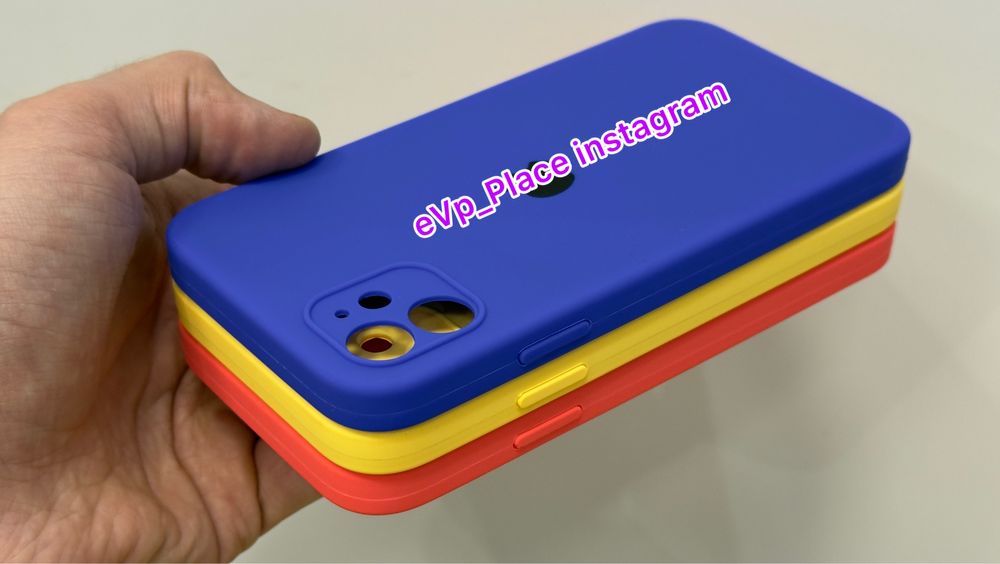 Чохол iPhone 11 в стилі айфон 12/13 Full Camera квадратний чехол