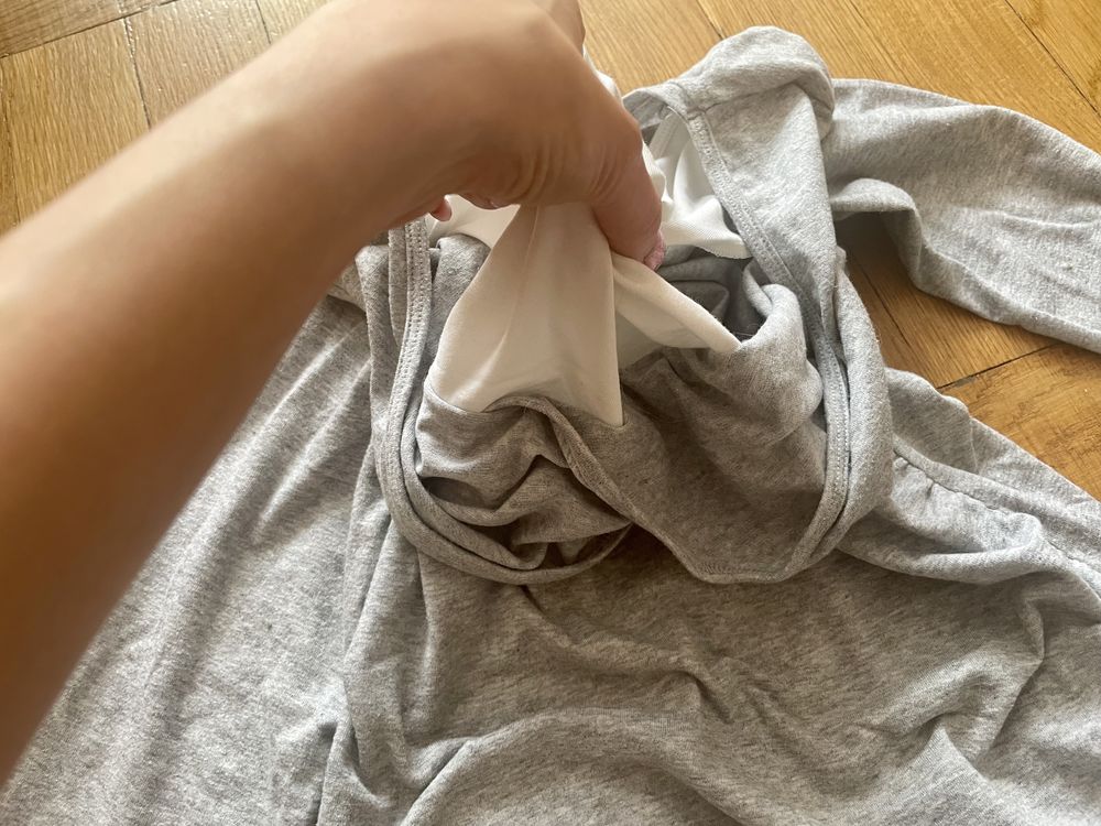Esmara Lidl bluzka do karmienia ciążowa koszulka szara XS 34