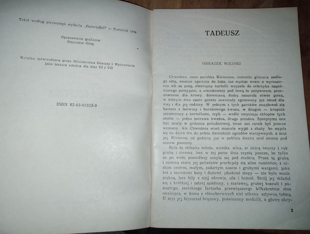 Książka Tadeusz abc Eliza Orzeszkowa