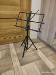 Nowy czarny metalowy stojak pulpit statyw na nuty