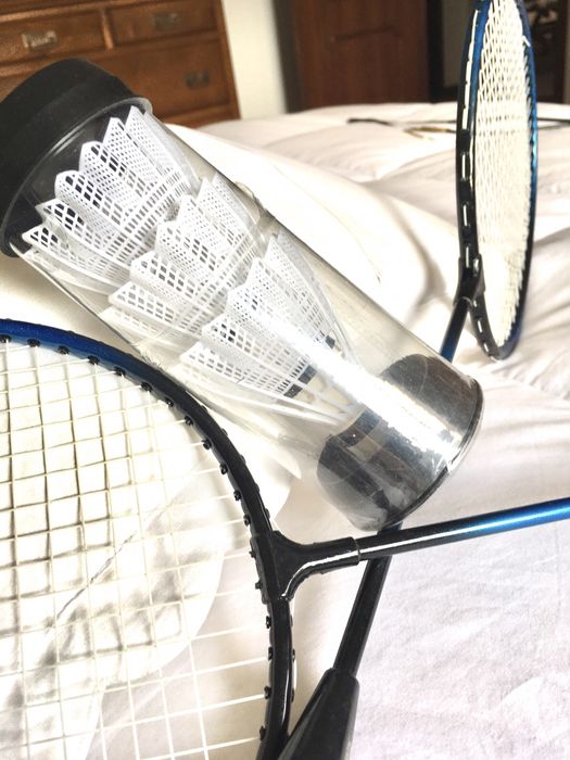 Raquetes de Badmington 3 Volantes, e saco .