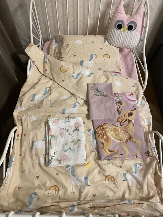 Дитяча постіль Юск, муслін пелюшка, подушка