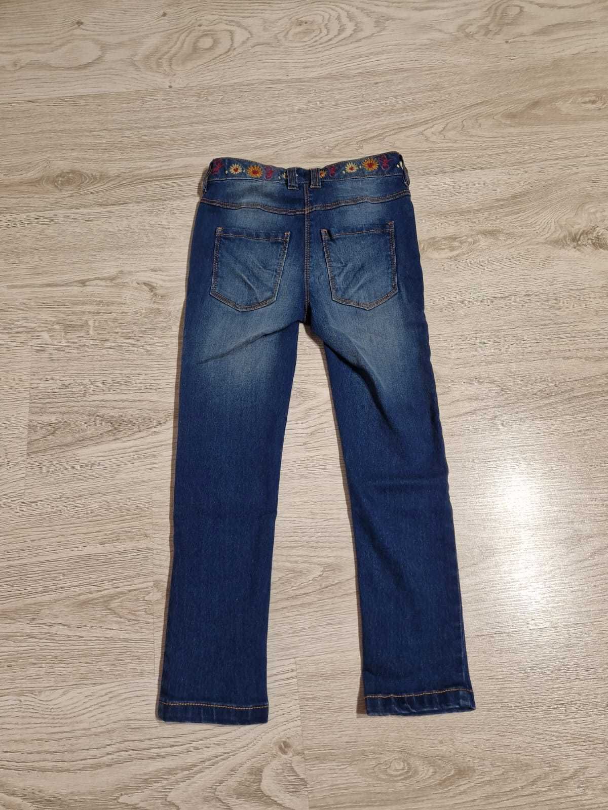 Niebieskie jeansy 116cm Next