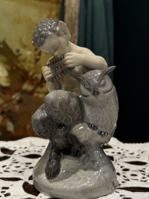 Faun z sową Royal Copenhagen