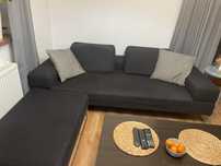 Sofa Noti Rosco czarna nierozkładana