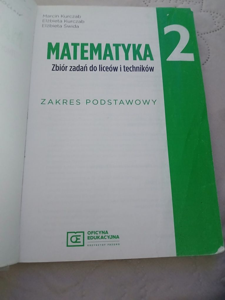 Zbiór zadań matematyka cz. 2 zakres podstawowy Kurczab Świda