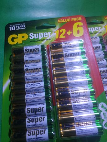 Пальчиковые батарейки GP Super Alkaline АА