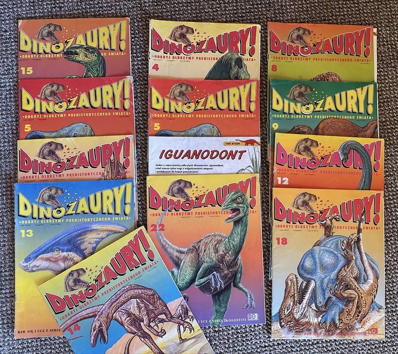 Dinozaury magazyn vintage