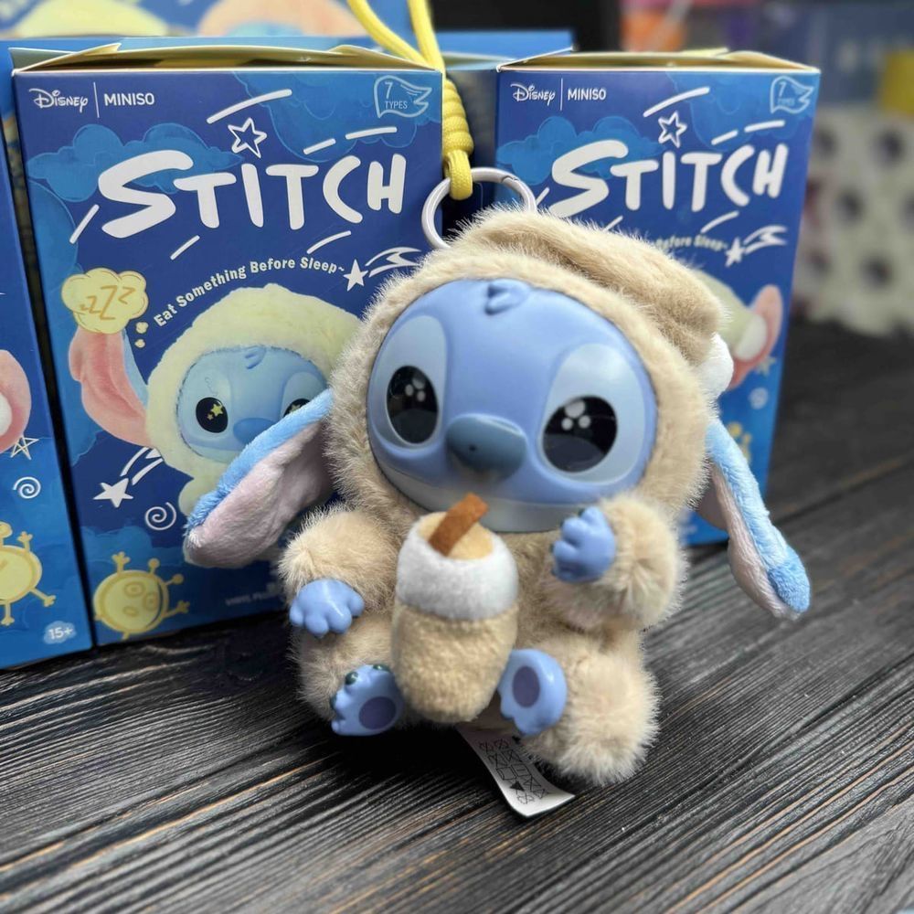 Іграшка фігурка-брелок Стіч Stitch Лабубу 15см, колір - сюрприз