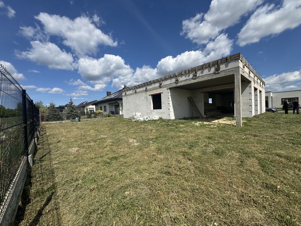 Dom w stanie surowym – 148 m² + działka 876 m² – Myśliszewice
