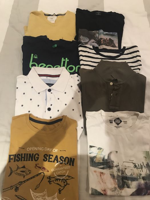 Lote t shirts menino em bom estado. Varios tamanhos e vsrias marcas.