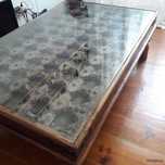 Mesa de madeira Teka