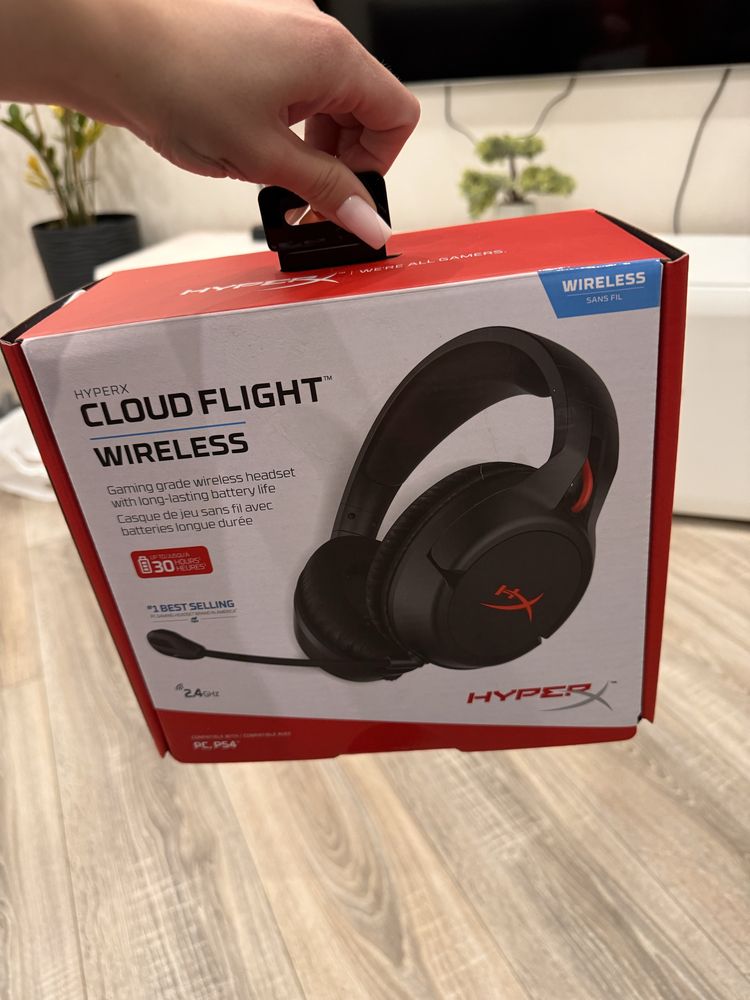 Наушники HYPERX cloud flight wireless gaming for PC/PS5