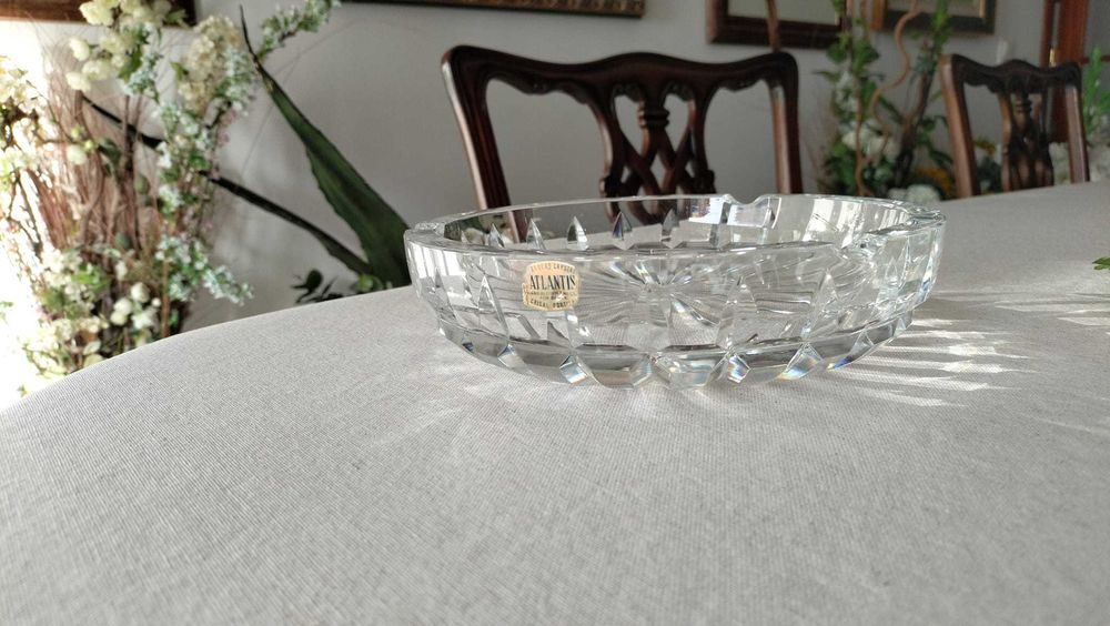 Cinzeiro em cristal Atlantis sem sinais de uso