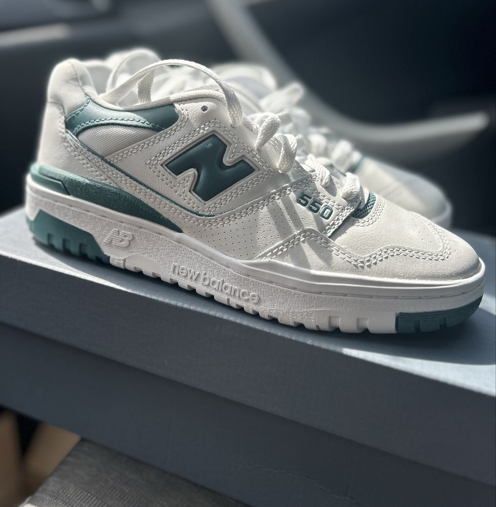 New Balance 550 biało zielone