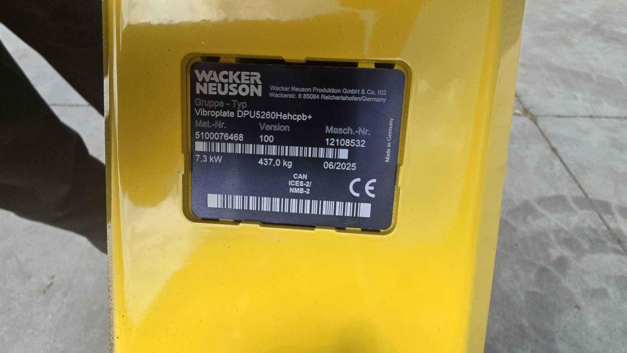 Zagęszczarka dwukierunkowa Wacker Neuson DPU 5260 Hehcpb+ ( dpu 5545)