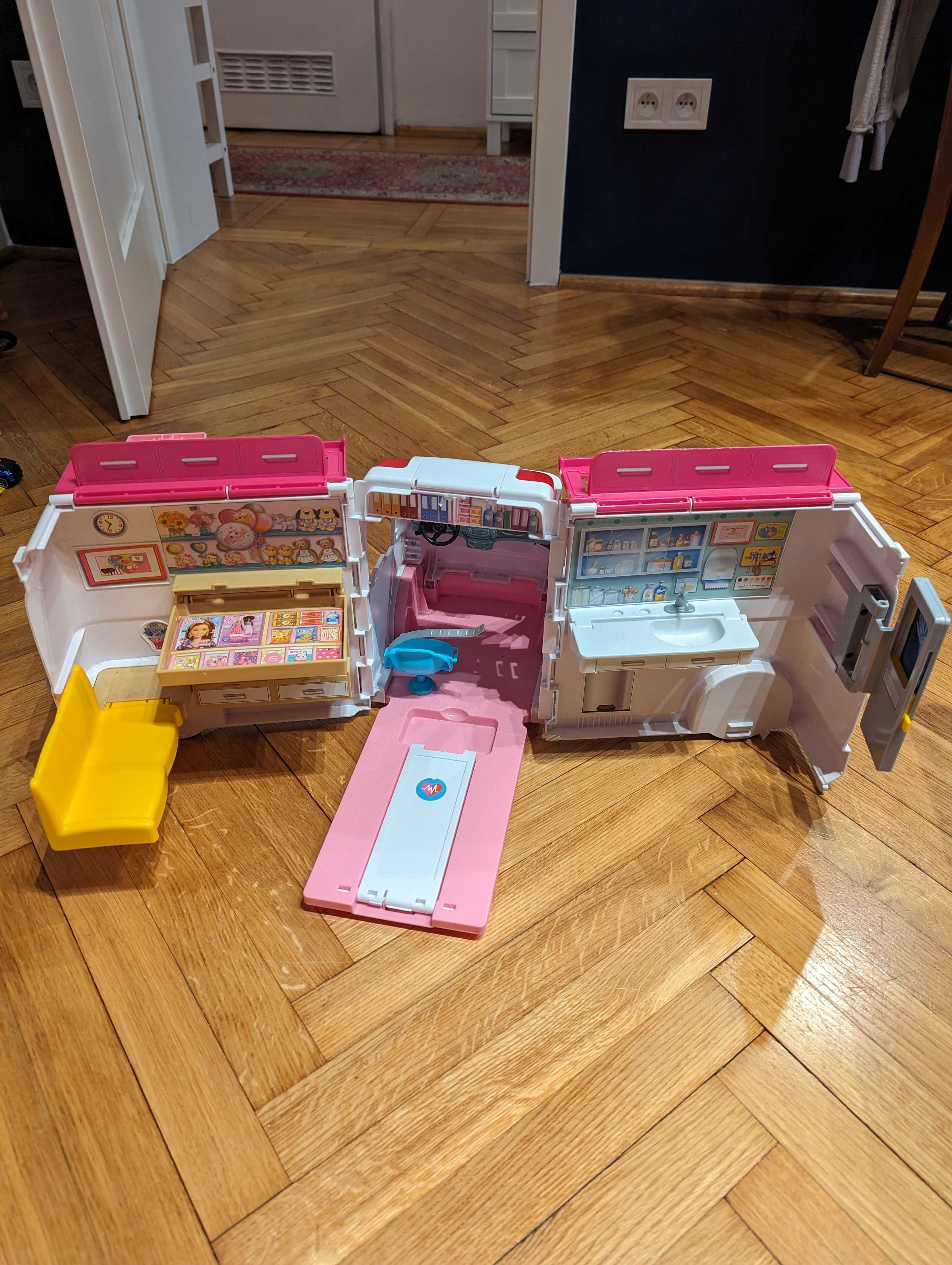 Mattel BARBIE KARETKA MOBILNA ZESTAW 2W1 plus lalka gratis