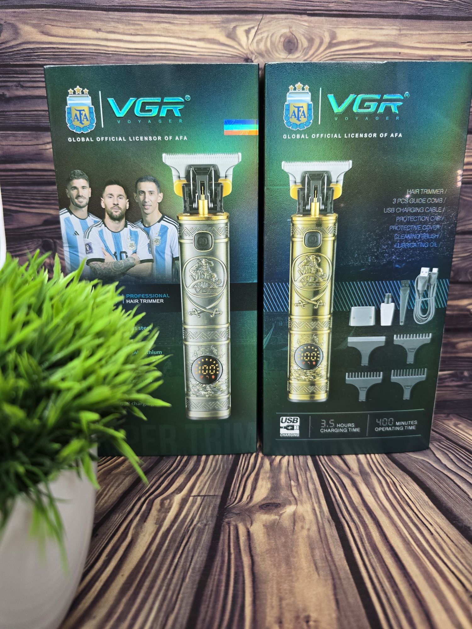 Vgr 097 тример бороди оригінал трімер металевий триммер професійний