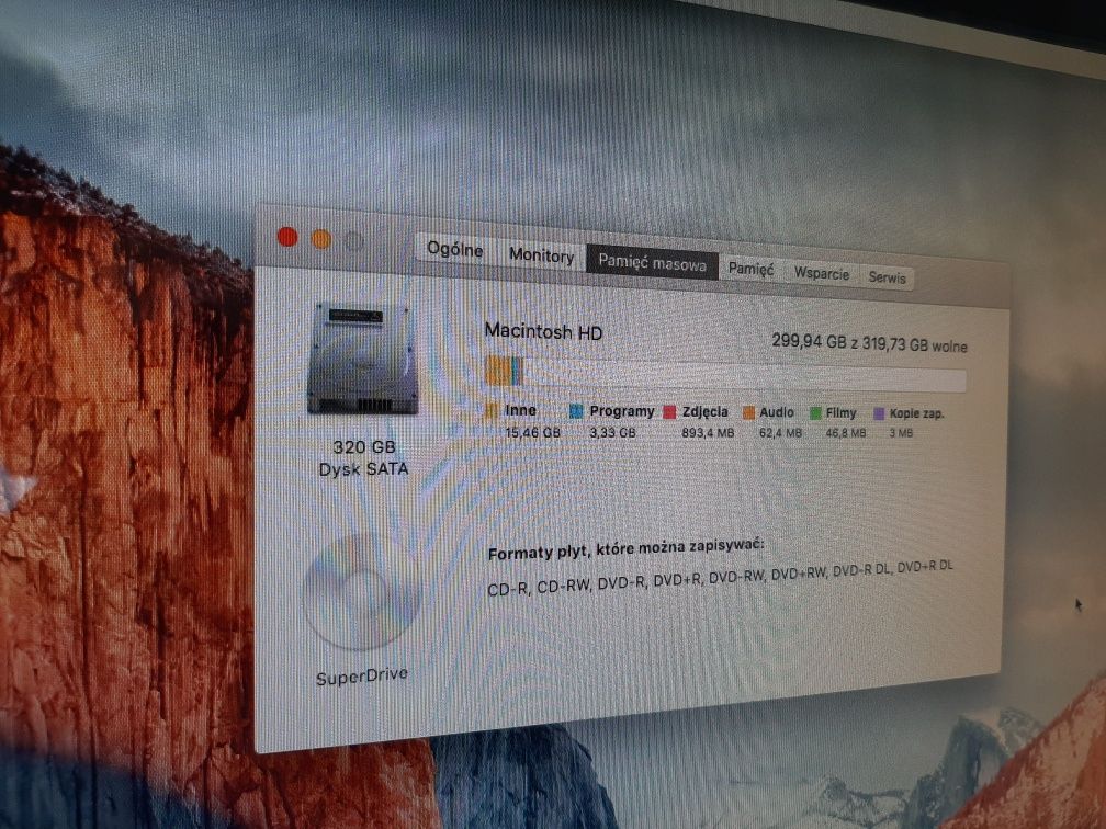 iMac początek 2009 APPLE mac