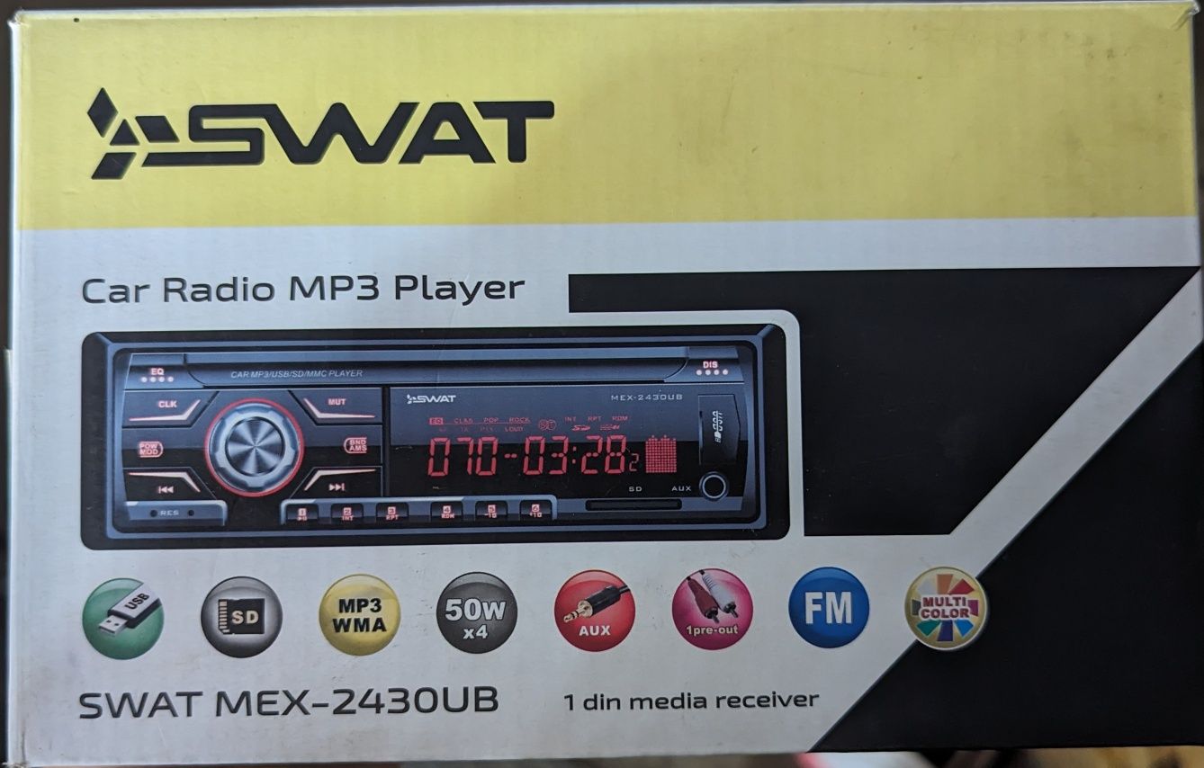 Автомагнитола SWAT USB aux