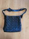 Czarna Torba na ramię listonoszka shopper bag torebka Reserved
