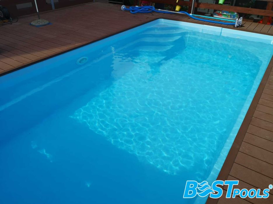 Poliestrowy basen ogrodowy marki Bestpools - IBIZA 8x3.2x1.55 m