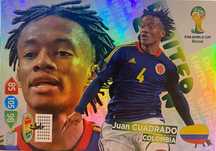 Limited Edition Juan Cuadrado Panini World Cup Brazil 2014