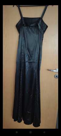 Sukienka czarna satynowa 42