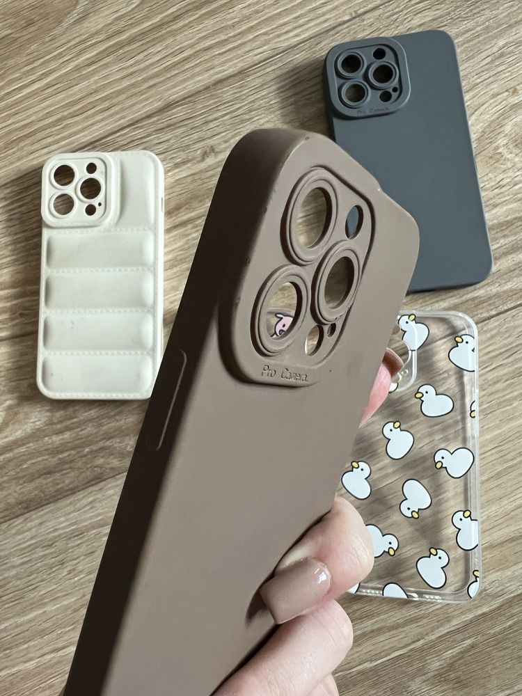 zestaw case obudowy shein beż szary róż brąz modne iphone 13 pro