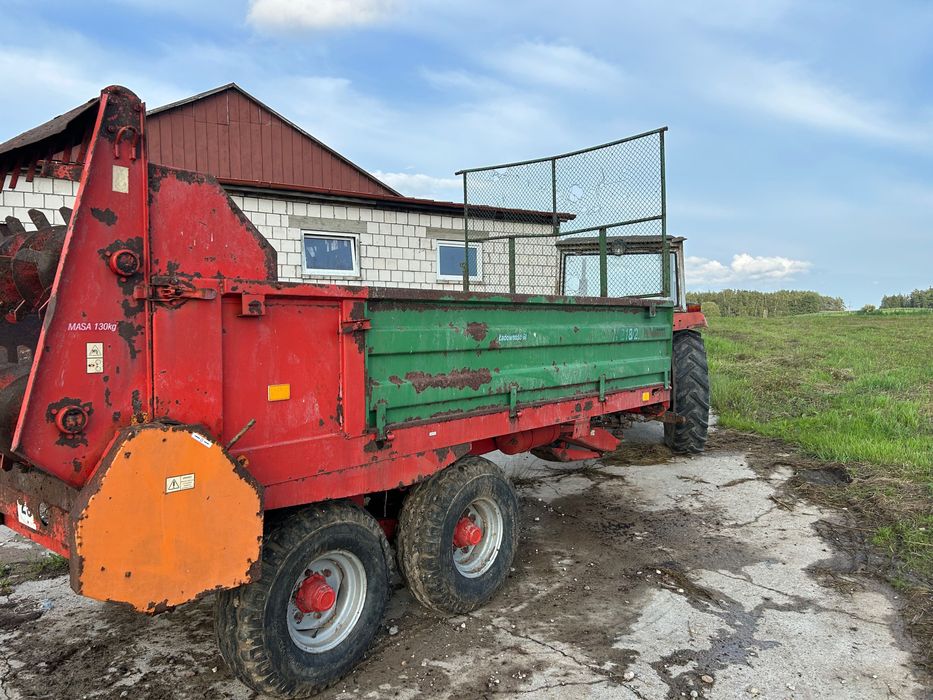 Rozrzutnik obornika Warfama / 6 T z burtami nadstawkami