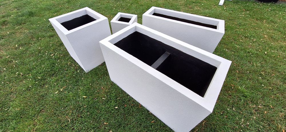 Termo donice ogrodowe tarasowe doniczka styropianowa100x35x55