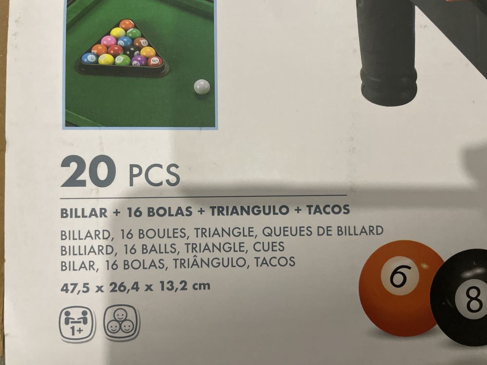 Jogo bilhar - Criança