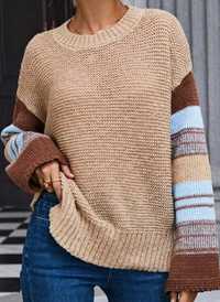 Nowy sweterek lekko oversizowy Vintage